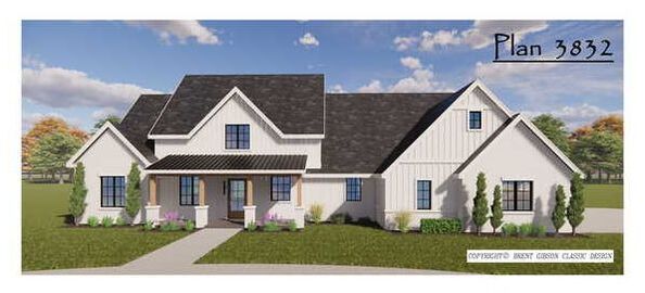 Plan 3832 home rendering
